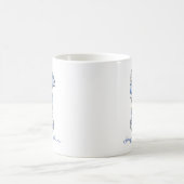 Blue Floral Oaster Bunny Coquette Kaffeetasse (Mittel)
