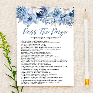 Blue Floral Pass - Brautparty des Preises Briefpapier