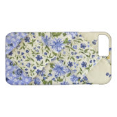 Blue Floral Patchwork Quilt Case-Mate iPhone Hülle (Rückseite (Horizontal))