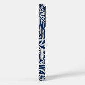blue floral pattern with diverse leaves & blossoms Case-Mate iPhone hülle (Rückseite / Rechts)