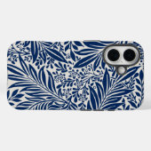 blue floral pattern with diverse leaves & blossoms Case-Mate iPhone hülle (Rückseite (Horizontal))