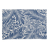 blue floral pattern with diverse leaves & blossoms kissenbezug (Vorderseite-Rechts)