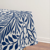 blue floral pattern with diverse leaves & blossoms tischdecke (Beispiel)