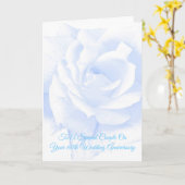 Blue Floral Personalisiert 60. Hochzeitstag Karte (Gelbe Blume)