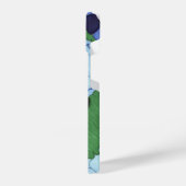 Blue Floral Phone Case iPhone Hülle (Linke Seite)