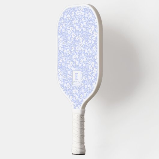 Blue Floral Pickleball Paddle (Links)