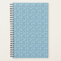 Blue Floral Planner