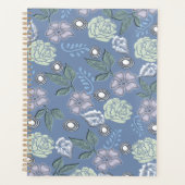 Blue Floral Planner Planer (Vorderseite)