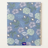 Blue Floral Planner Planer (Rückseite)