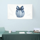 Blue Floral Pumpkin Banner (Messeveranstaltung)