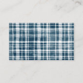 Blue Floral Pumpkin Diaper Raffle Ticket Begleitkarte (Rückseite)