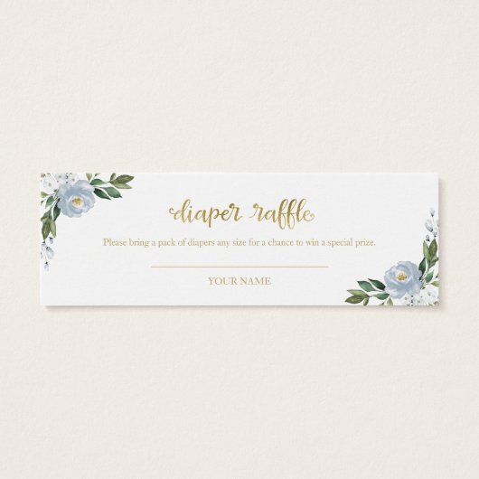 Blue Floral Pumpkin Fall Babydusche Windelwanne Wi (Rückseite)