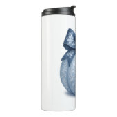 Blue Floral Pumpkin Thermosbecher (Nach links gedreht)