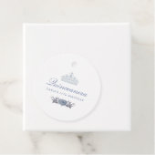 Blue Floral Quinceanera Geschenkanhänger (Beispiel)