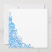 Blue Floral Retirement Dinner Party Einladung (Rückseite)