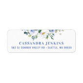 Blue Floral Rose Abschluss (Vorne)