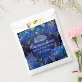 Blue Floral Rose Quinceanera Party Geschenktütchen (Versiegelt)