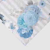 Blue Floral Series Design 10 Seidenpapier (Ausschnitt)