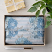 Blue Floral Series Design 11 Seidenpapier (Geschenk)