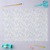 Blue Floral Series Design 12 Seidenpapier (Basteln)