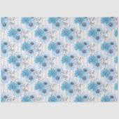 Blue Floral Series Design 6 Seidenpapier (Vorderseite)
