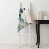 Blue Floral Sherpa Fleece Luxury Blanket Sherpadecke (Beispiel)