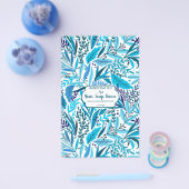 Blue Floral Soap Wrap - Flyer Paper (Einzeln)