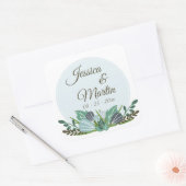 Blue Floral Stickers (Umschlag)