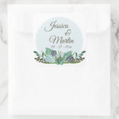 Blue Floral Stickers (Tasche)