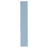 Blue Floral Table Runner Großer Tischläufer (Vorderseite)