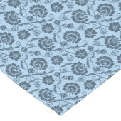 Blue Floral Table Runner Kurzer Tischläufer (Ecke)