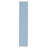 Blue Floral Table Runner Mittelgroßer Tischläufer (Vorderseite)