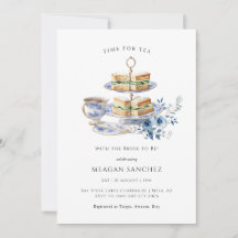 Blue Floral Tee Cup | Tea Sandwiches Brautparty