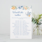 Blue Floral Tee Pot würde sie eher Bridal Spiel (Stehend Vorderseite)