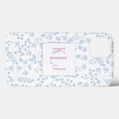 Blue Floral, Tough Xtreme Phone Case (Rückseite (Horizontal))