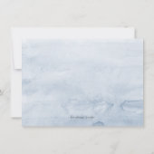 Blue Floral Trauzeugin / Bridesmaid Vorschlag Einladung (Rückseite)