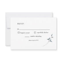 Blue Floral UAWG Wedding Card