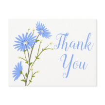 Blue Floral Vielen Dank Daisy Blume Wedding Daisie