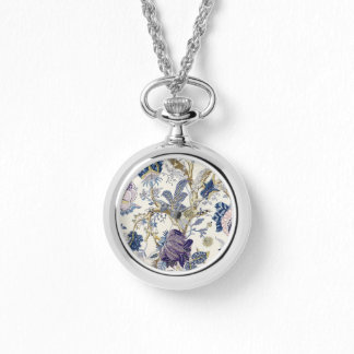 Blue Floral W. Morris Pattern Watch Armbanduhr