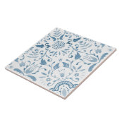 Blue Floral Watercolor Perfect Repeat Tile Fliese (Seite)