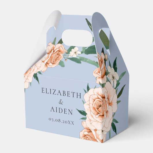 Blue Floral Wedding Collection Gevor Box Geschenkschachtel (Vorderseite)