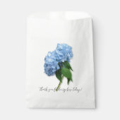 Blue Floral Wedding Dankeschön Nachricht Geschenktütchen (Vorderseite)