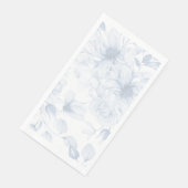 Blue Floral Wedding Guest Towels for Table Serviette (Ecke)