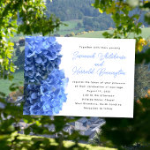 Blue Floral Wedding Invitations Einladung