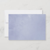 Blue Floral Wedding RSVP Karte (Rückseite)