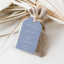 Blue Floral Wedding Vielen Dank