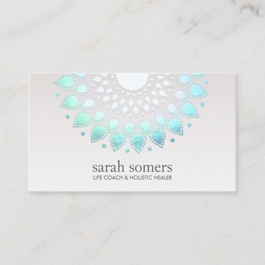 Blue Floral Wellness & Holistic Health Termin (Vorderseite)