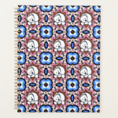 Blue Floral Westie Planer (Vorderseite)