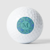 Blue Floral William Morris Custom ErstDamen Golfball (Vorderseite)