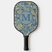 Blue Floral William Morris Custom ErstDamen Pickleball Schläger (Vorderseite)